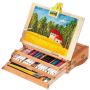 High quality small desktop wooden artist easel adjustable Angle