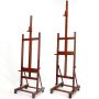 Factory direct sale beech wood floor art studio easel with wheels