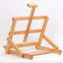 Custom high quality beech wood portable folding multifunctional desktop easel small easel