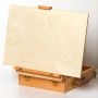 High quality adjustable wood desktop easel with storage drawer for kids