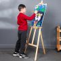 High quality wood multi-functional outdoor sketch oil painting easel shopping mall display easel