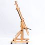High quality large wooden painting easel with wheels for removable studio easel