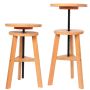 Wooden round adjustable easel painting stool special painting stool