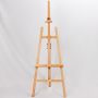 Factory custom standing tripod artist easel Natural beech wood easel painting easel