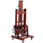 High quality wood painting studio easel with wheels by top artist master
