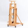 High Quality Single Rocker Wooden Art Easel painting easel with wheel