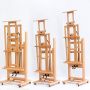 Factory sales beech wooden standing easels High quality multi-functional art easel