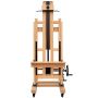 Multi-functional solid wood professional large easel art students special wooden lifting easel