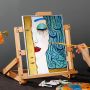 Easel desktop for students wooden mini-easel portable folding easel