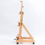 High Quality Single Rocker Wooden Art Easel painting easel with wheel