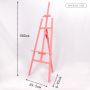 Factory direct pink girl triangle easel, can be used as advertising display easel