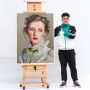 Factory custom high quality wooden artist studio easels removable easels