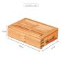 Three drawer wooden easel box desktop easel easy to carry