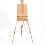 French Easel Artist Wooden Paint easel box Portable Folding Display Easel