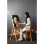High quality drawer style easel ground stand stable display easel