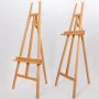 Supplier custom triangle standing easel beech wood display easel
