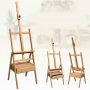 Painting drawing wooden drawer type design easel set with locker