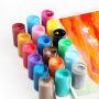 Factory direct sale high quality 25ml plastic tube acrylic paint set 24 pieces free 3 brushes