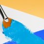 Factory direct sale high quality 25ml plastic tube acrylic paint set 24 pieces free 3 brushes