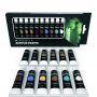 12 Colors Acrylic Paint set 12ml Aluminum Tubes with Customized Logos