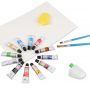 12 Colors 12ml Aluminum Tubes Gouache Acrylic Watercolor and Oil Painting Set With Free Gifts
