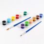 Amazon hot sale 12-color acrylic paint with 2 brushes DIY oil paint set