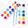 Amazon hot sale 12-color acrylic paint with 2 brushes DIY oil paint set