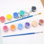 Art supplies professional acrylic paint 12*5ml paint pot strip