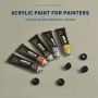 New Style Neutral Packing 12 Colors 12ml Aluminum Tubes Acrylic Painting Set