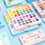 48 Colors Tin Box Professional Watercolor Paint Set with Free Nylon Hair and Water Color Brush Pen