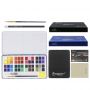 High Quality 48 Colors Water color Cake Solid Watercolor Paint Set Free Gifts Tin Box