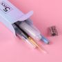 Glitter Metallic Solid Watercolor Paint Set 50 Tin Box with Water Brush and Nylon Hair Brush for Beginners