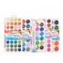 Amazon Hot Sale 24 Colors Watercolor Paint Cakes Paint Set With Free Pencil, Sponge, Mat, Small Towel