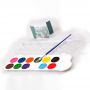 Wholesale High Quality Washable 12 Colors Dry Water Color Cake For Aquarelle