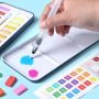 Solid Watercolor Paint Set 12 24 36 Colors Tin Box Package With Metal Ring Nylon Hair Artist Brush And Watercolor Brush