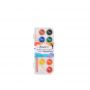 Amazon Hot Sale 36 Colors Solid Cake Watercolor Paint Set with Plastic Box and Free Brush