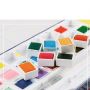 Artist Quality 24 Colors Watercolor Cake Water Color Paint Set with Free Gifts