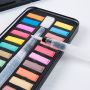 Manufacturer 24 colors solid watercolour paint set with water brush pen