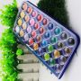 Factory hot sale 12/16/18/24/36 colors solid water color Pressed powder watercolor paint with transparent PVC box