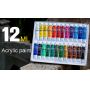 Bulk Sale High Quality Acrylic Paint Set 24 Colours 12ml
