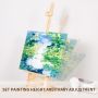 Drawing tabletop easel painting Adjustable wood desktop easel folding easel for painting