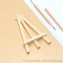 5 inch wood easel Artists create tiny easel tabletop mini easel set for children's study