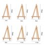 custom size mini Triangle wood tabletop display easel for drawing sketch