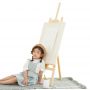 120cm height adjustable portable children folding easel wooden stand for painting