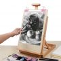Adjustable Folding Beech Wooden Sketch Drawing Desktop display tabletop Painting Easel