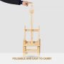 factory direct sale High Quality Portable adjustable tabletop wooden table easel