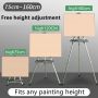 2022 Hot Selling High Quality Art Adjustable Folding Multifunctional Display Stand 9cm art display metal easel