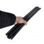 Portable aluminum tripod easel for art students, black high-quality glossy sketching stand