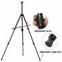 Extra Thick Iron Metal Tripod Adjustable Height Artist Easel Stand with Portable Bag for Floor/Table-Top Drawing and Displaying
