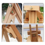 New Products Amazon Hot Sale Portable Folding 1.85m Beech Artist Easels for Painting